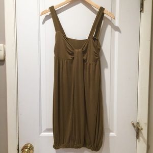 Olive Green Soft Bubble Dress by Boon S / M